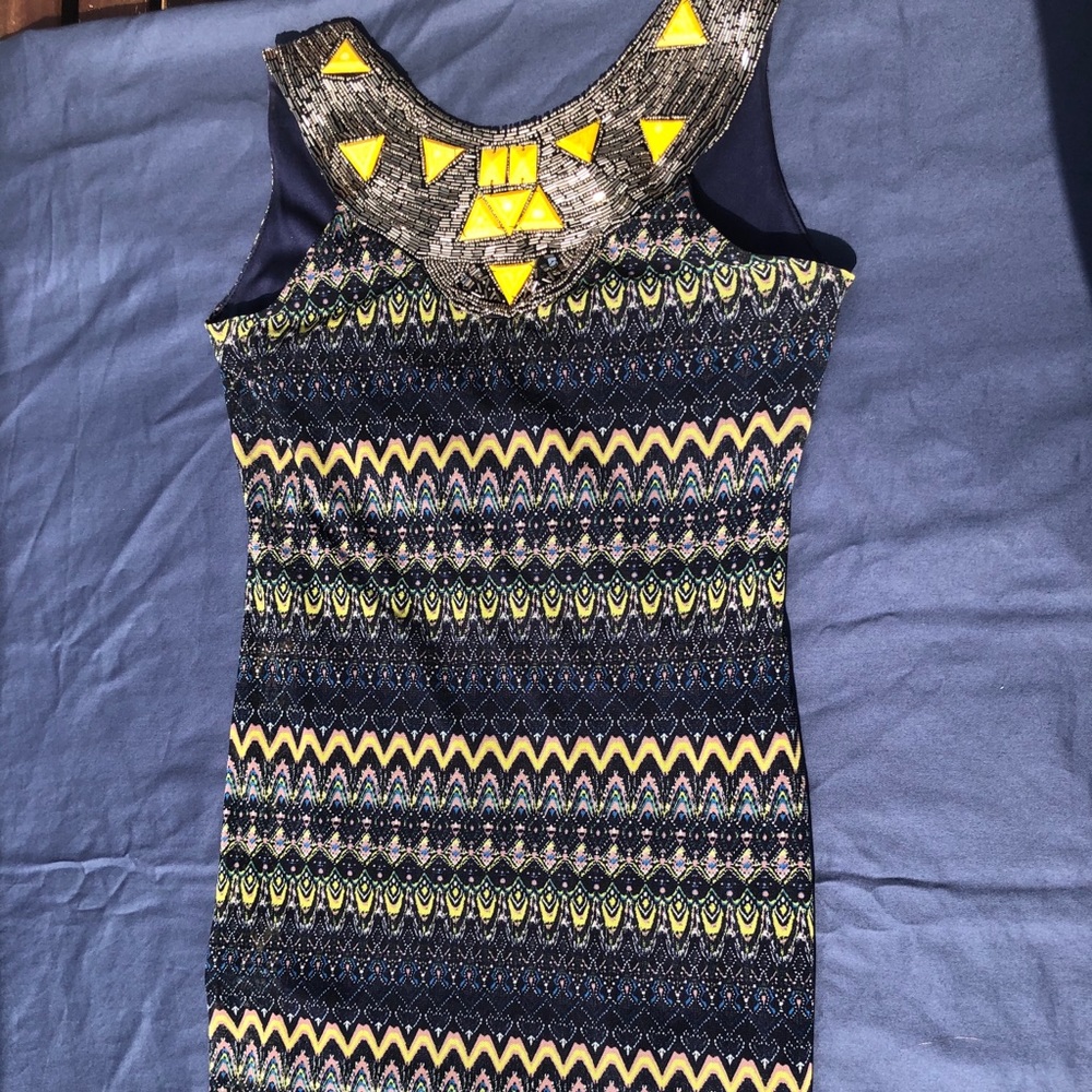 Multi color beaded dress